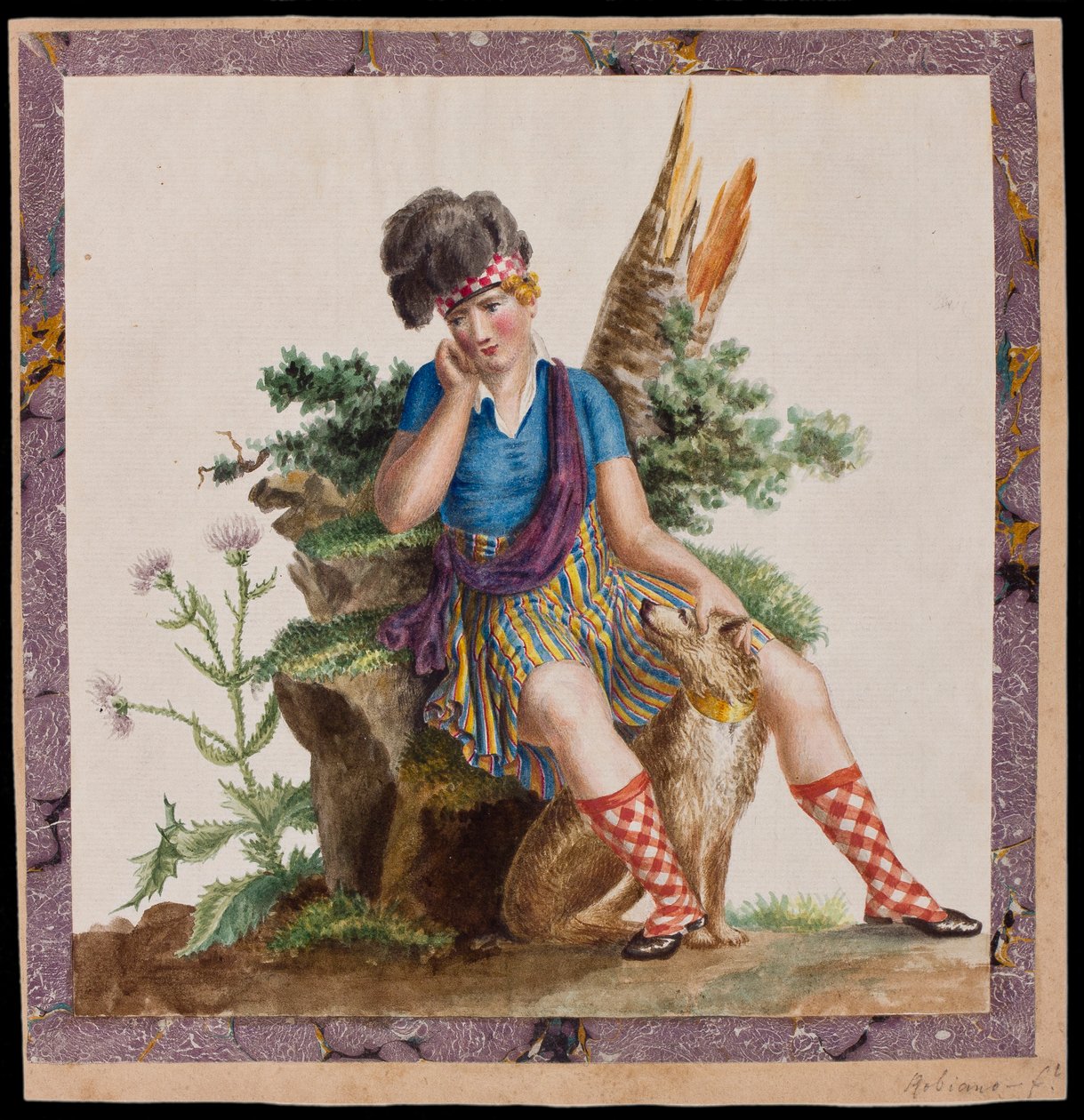 Góral, ok. 1820 (wc na papierze) autorstwa Robiano