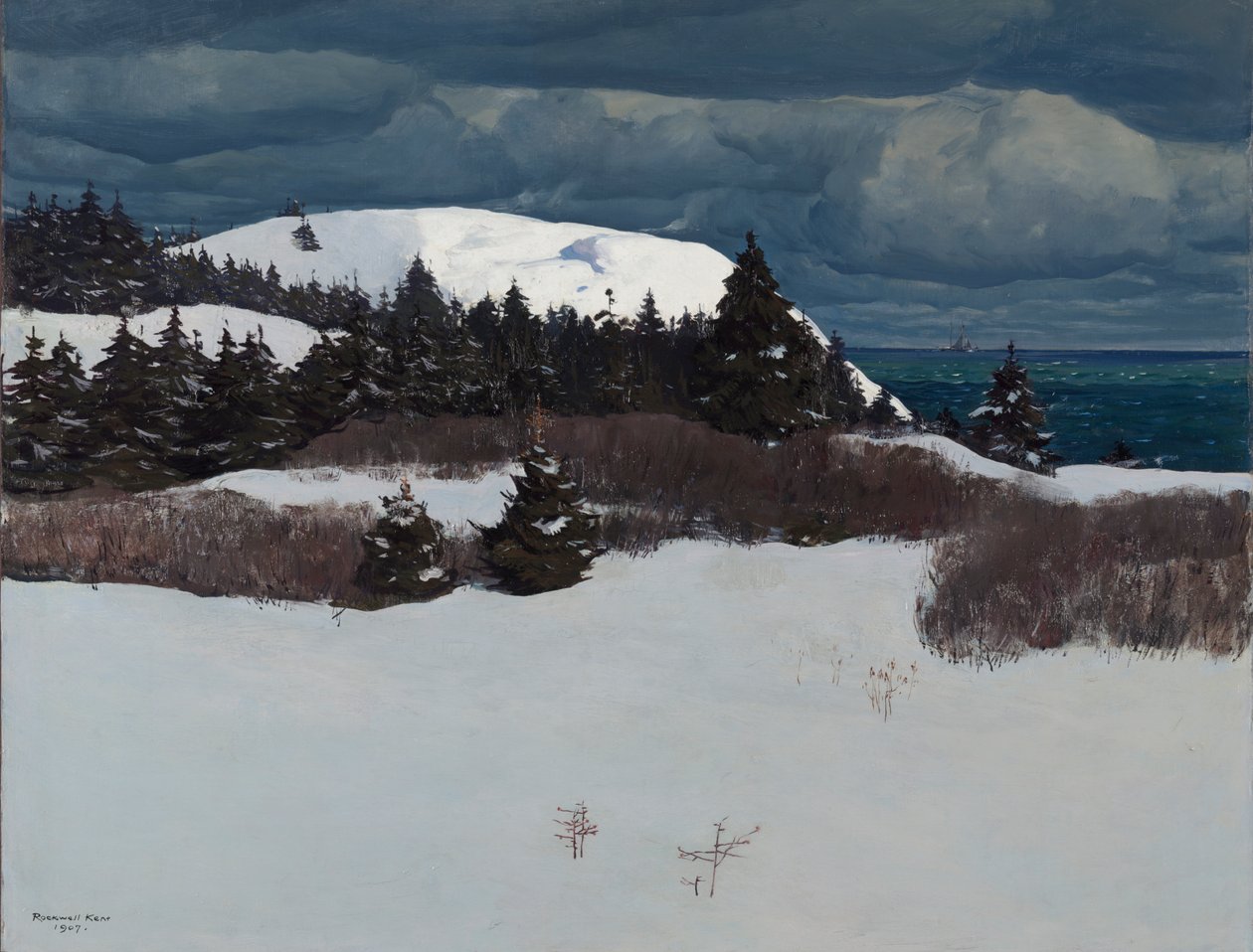 Wybrzeże Maine autorstwa Rockwell Kent