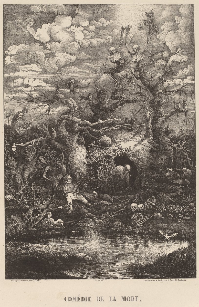 Komedia z Mort autorstwa Rodolphe Bresdin