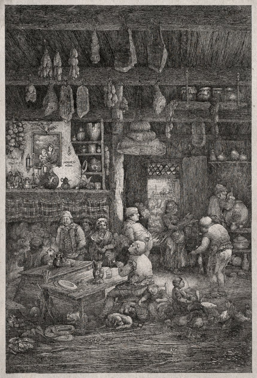 Wnętrze Mołdawii, 1856. autorstwa Rodolphe Bresdin
