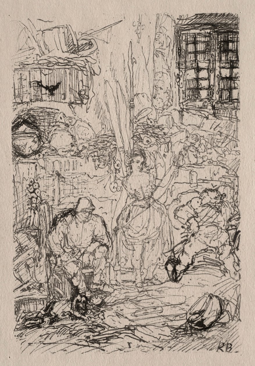 Wnętrze Spinnera. autorstwa Rodolphe Bresdin