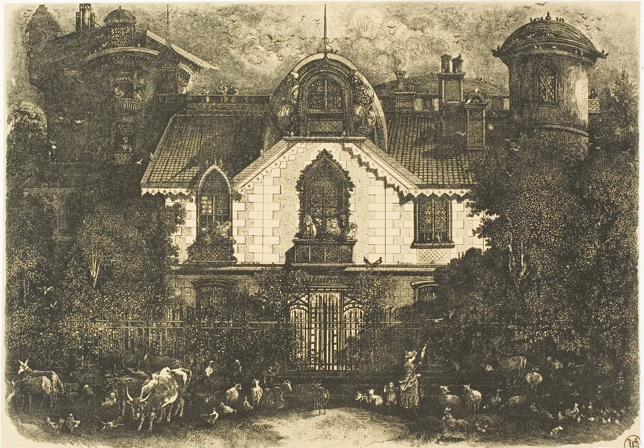 Zaczarowany Dom autorstwa Rodolphe Bresdin