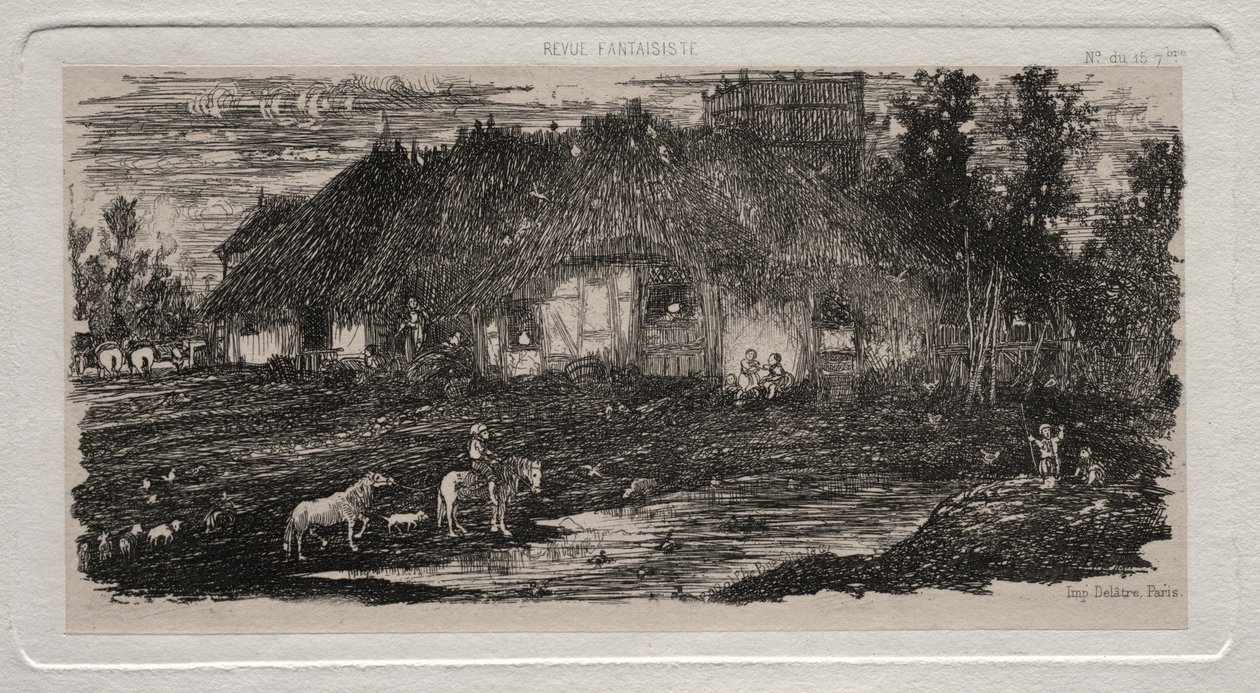 Gospodarstwo autorstwa Rodolphe Bresdin