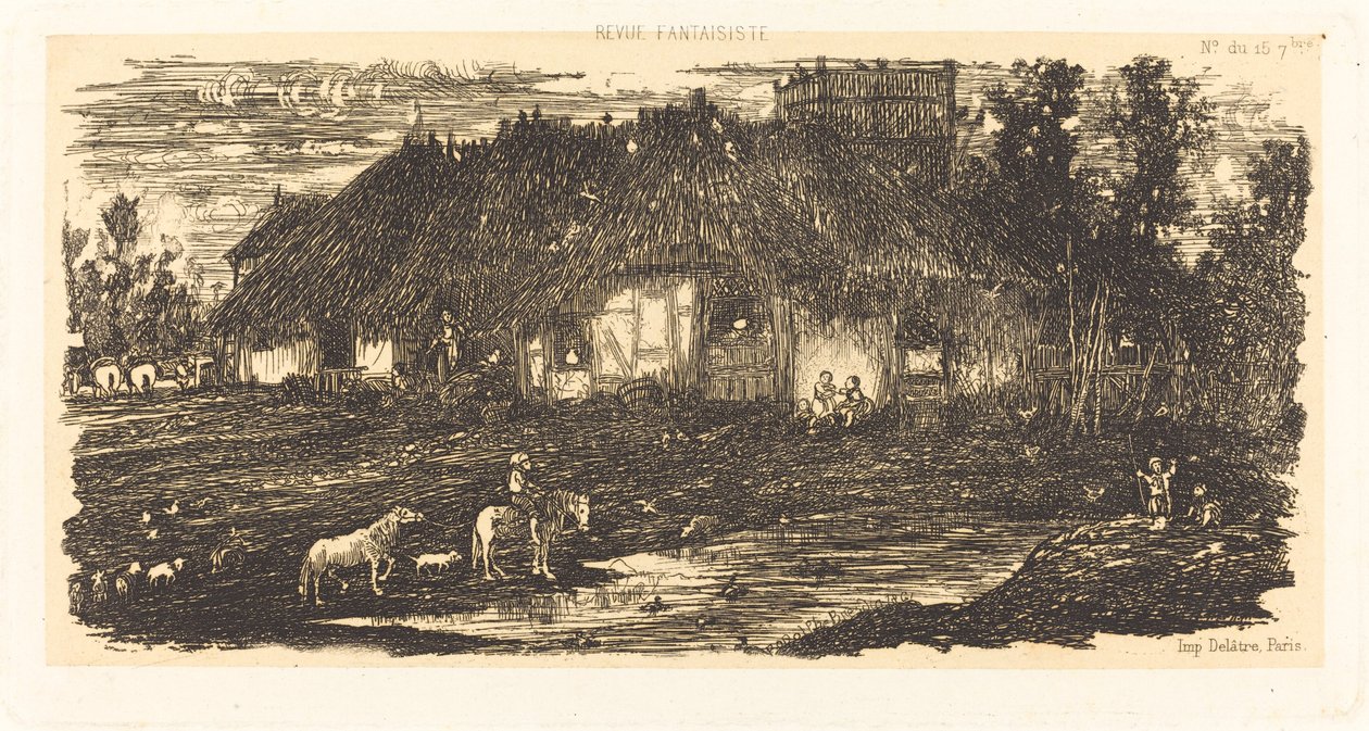 Gospodarstwo autorstwa Rodolphe Bresdin