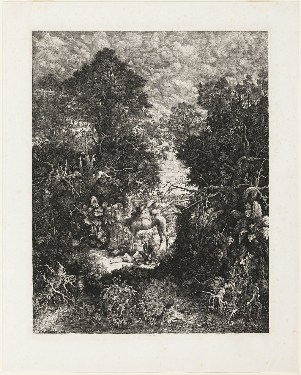 Dobry Samarytanin autorstwa Rodolphe Bresdin