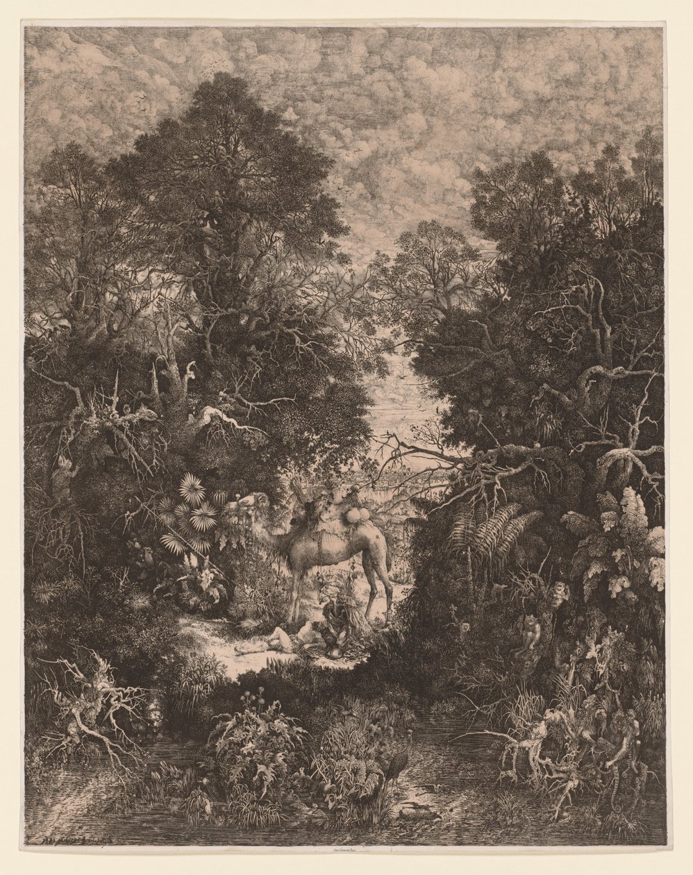 Dobry Samarytanin autorstwa Rodolphe Bresdin