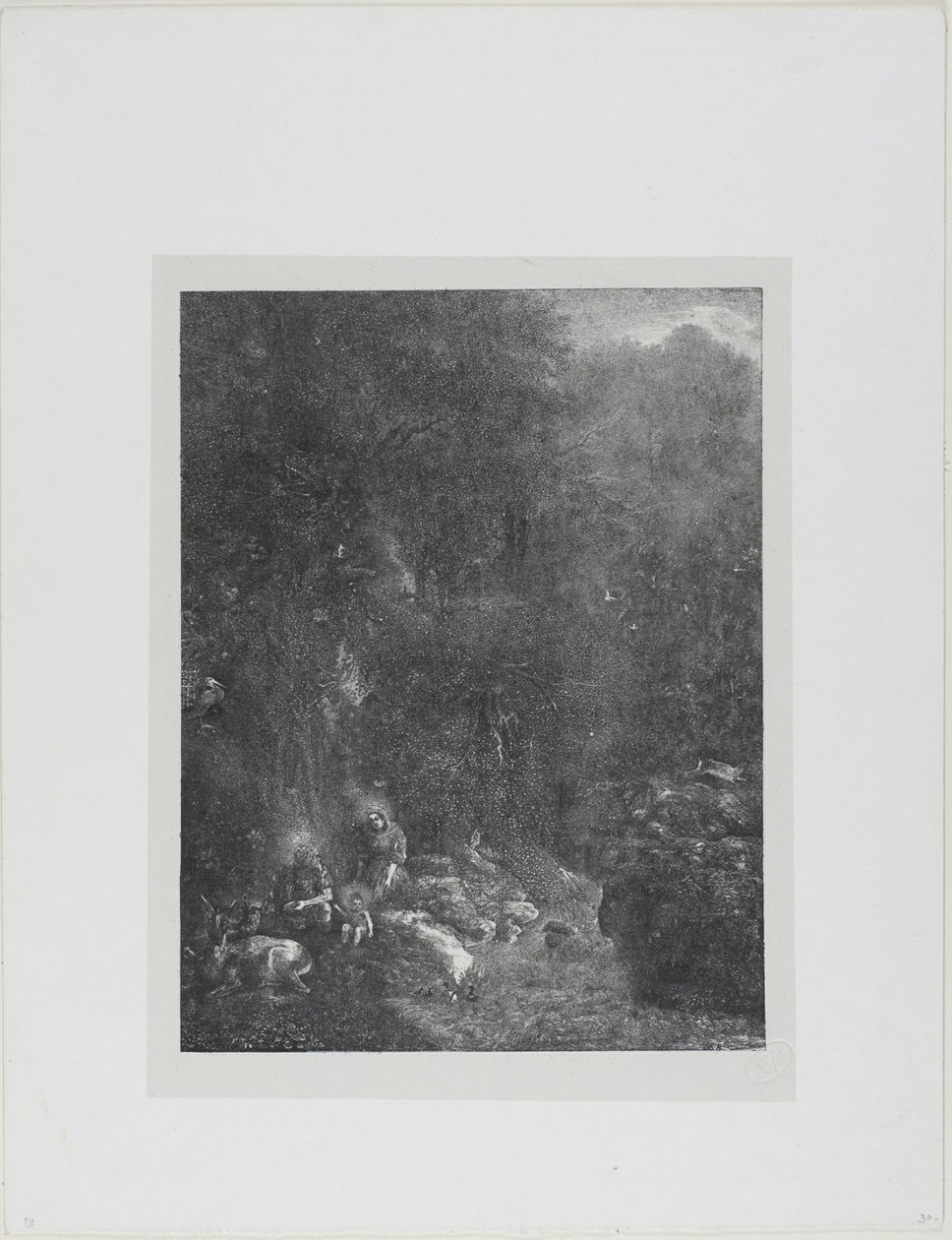 Święta Rodzina z Deer autorstwa Rodolphe Bresdin