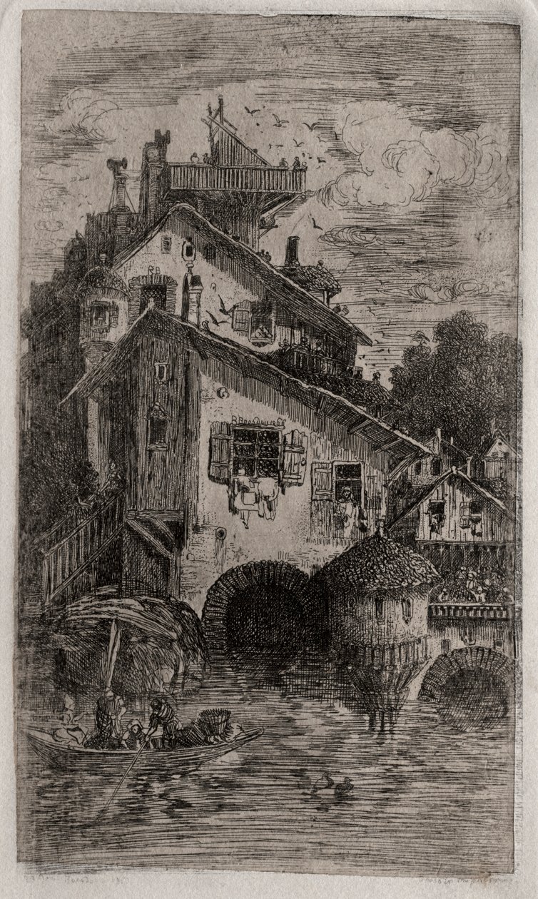 Młyn autorstwa Rodolphe Bresdin