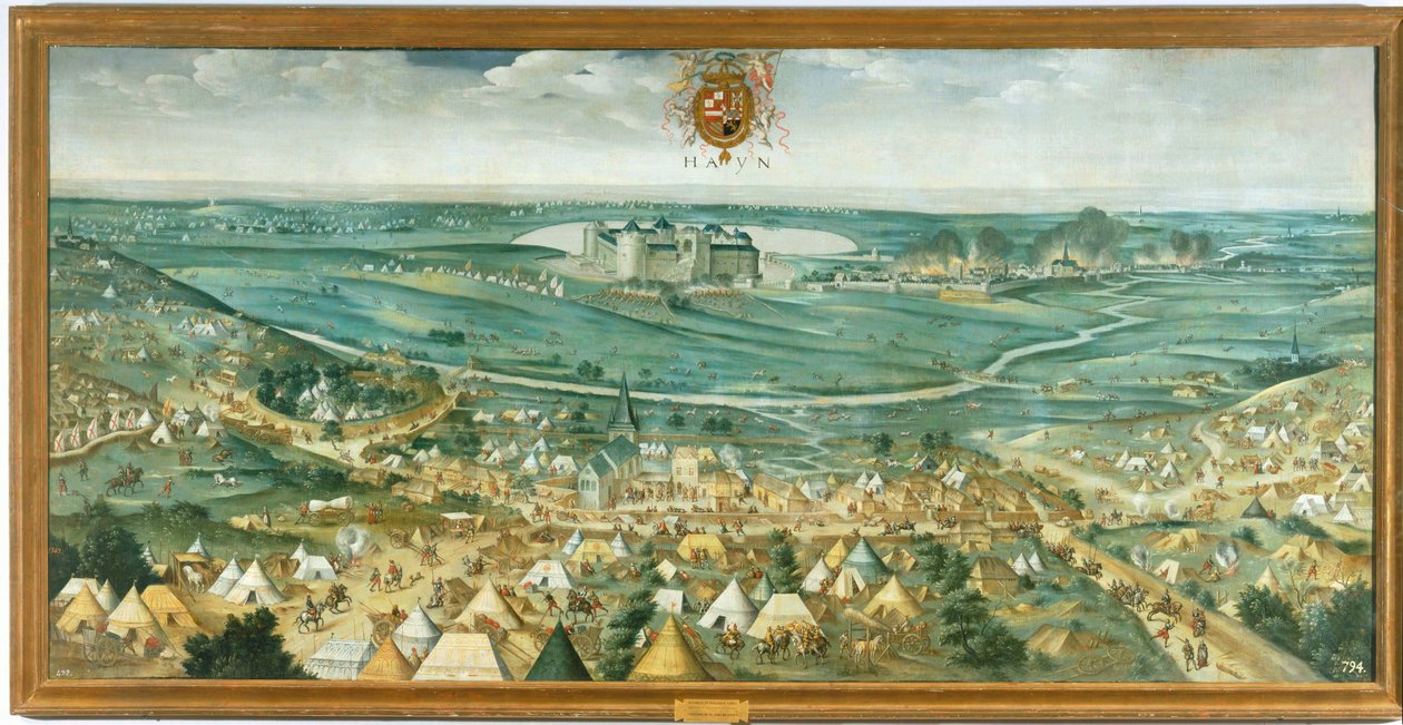 Pożar w mieście Hayn. 10014232 ... autorstwa Rodrigo de Holanda