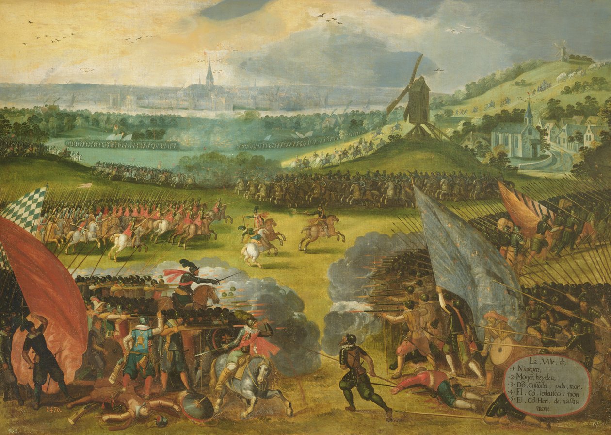 Bitwa pod Nimegen (wojna z Francją 1556-1558) autorstwa Rodrigo of Holland