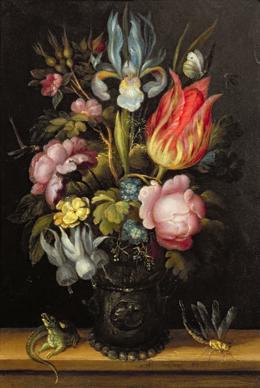 Kwietnik z Roemerem, ok. 1615 (olej na miedzi) autorstwa Roelandt Jacobsz. Savery