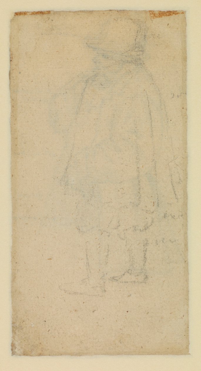 Mężczyzna widziany z tyłu (verso) autorstwa Roelandt Jacobsz and Bruegel Pieter the Elder Savery