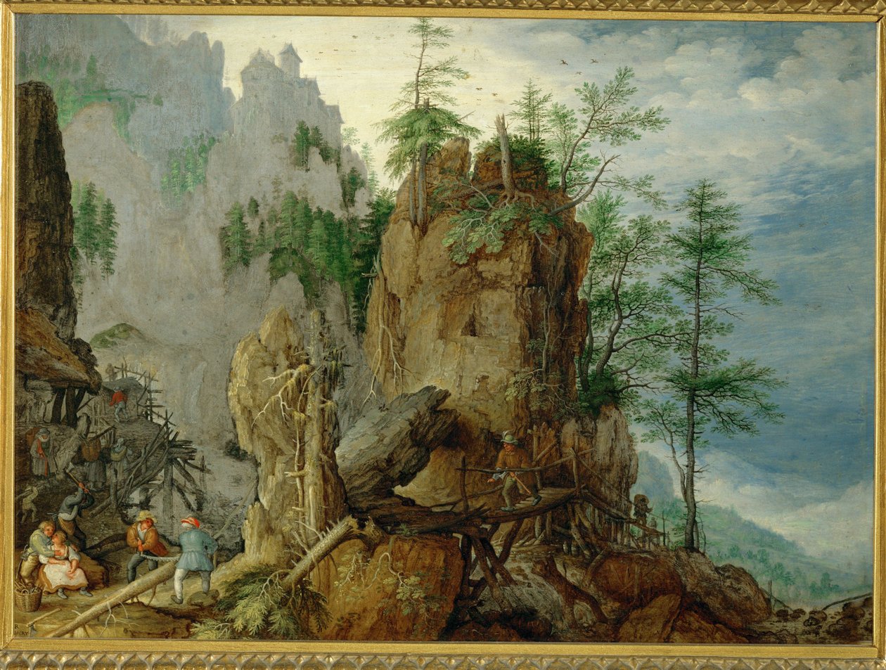 Krajobraz górski z (miedzią) autorstwa Roelandt Jacobsz. Savery