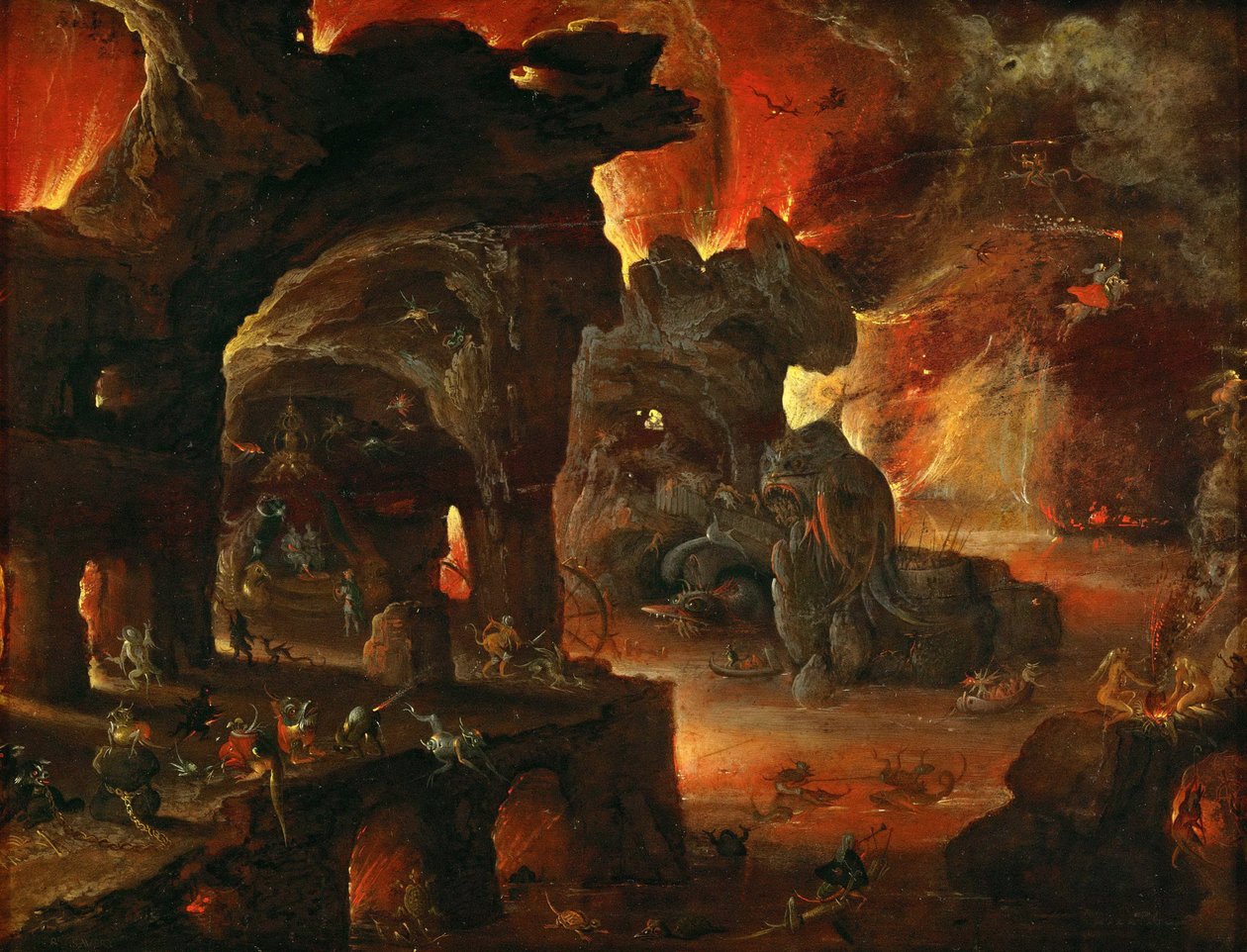 Orphee dans les Enfers - Orfeusz w Zaświatach - Roelant Savery (1576-1639). Olej na drewnie, ok. 1612-1615. Wymiar : 27x35 cm. Muzeum Historii Sztuki, Wiedeń autorstwa Roelandt Jacobsz. Savery