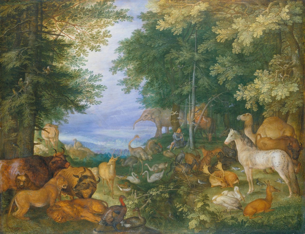Orfeusz czarujący zwierzęta swoją muzyką autorstwa Roelandt Jacobsz. Savery