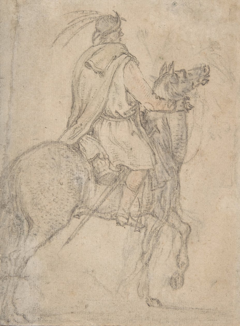 Jeździec węgierski, koniec XVI-połowa XVII wieku. autorstwa Roelandt Savery