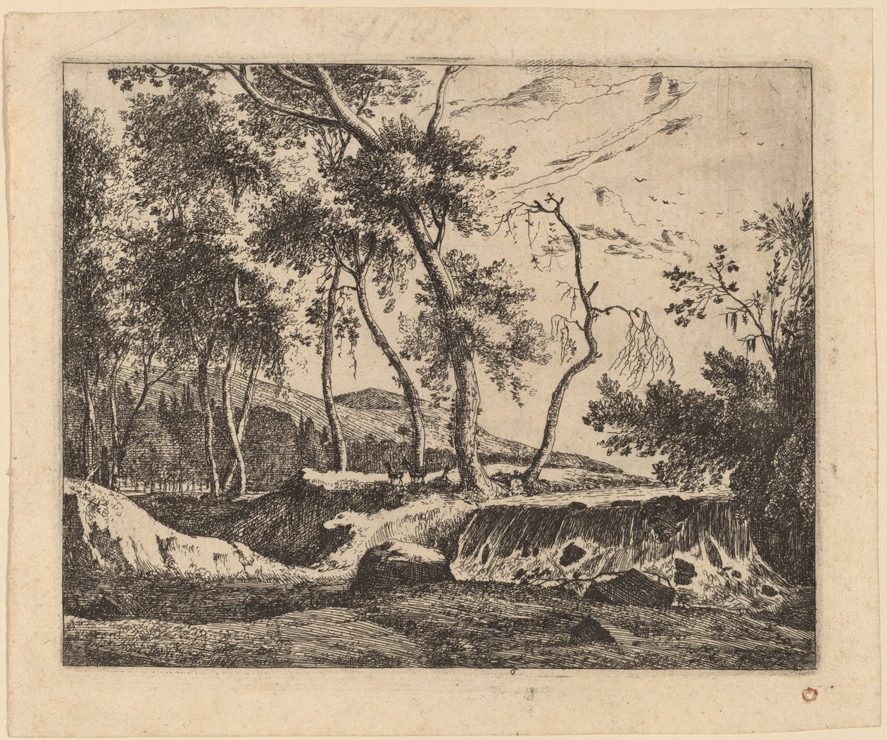 Wodospad: pl.6 autorstwa Roelant Roghman and Melchior Küsel