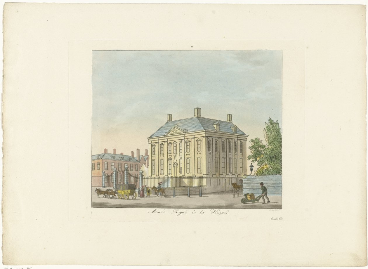 Mauritshuis te Den Haag Muzeum Królewskie w Hadze (tytuł na obiekcie) autorstwa Roelof van der Meulen