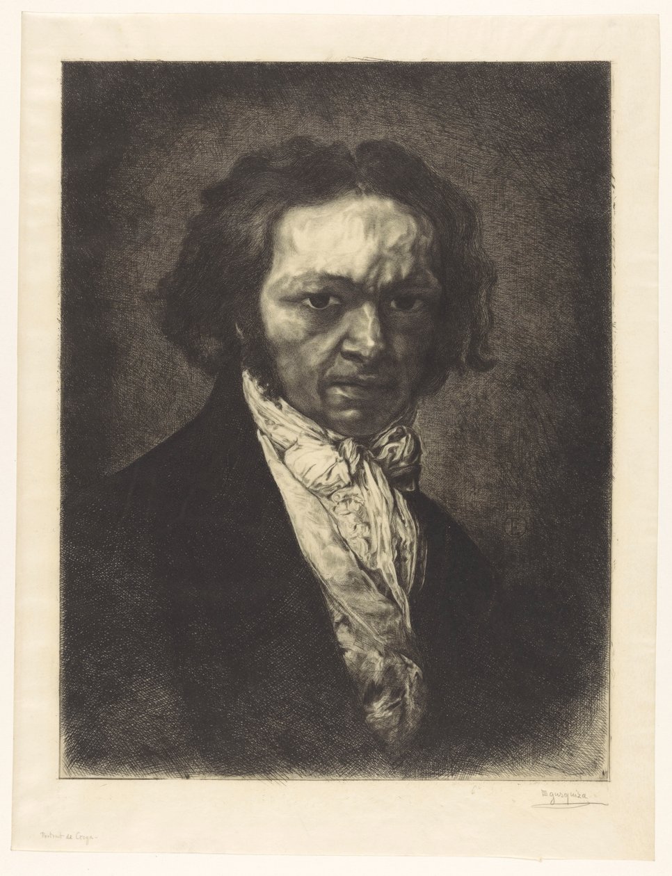 Portret artysty Francisco de Goya autorstwa Rogelio de Egusquiza