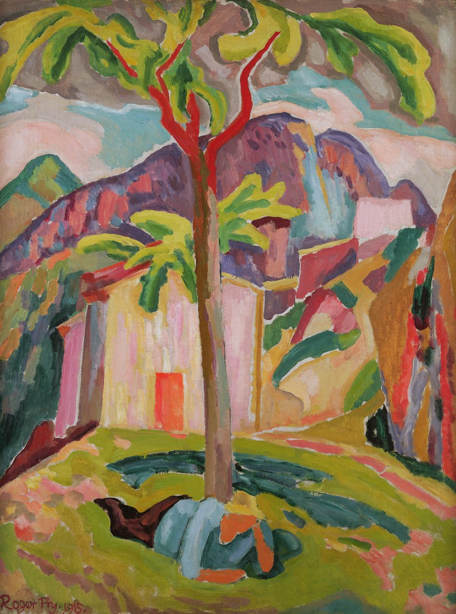Figura odpoczywająca pod drzewem, Św. Agnieszka, 1915 autorstwa Roger Eliot Fry
