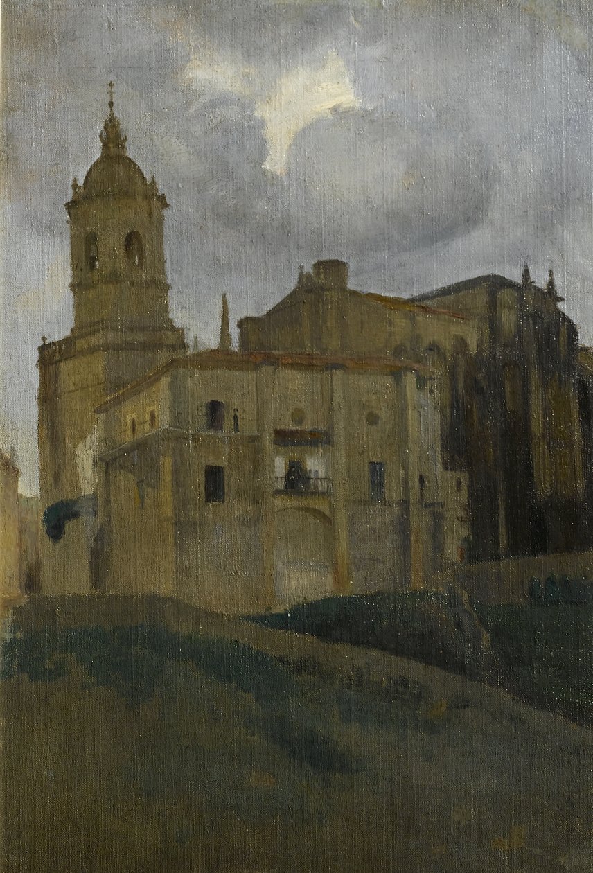 Włoskie miasteczko na wzgórzu, 1908-1910 autorstwa Roger Eliot Fry