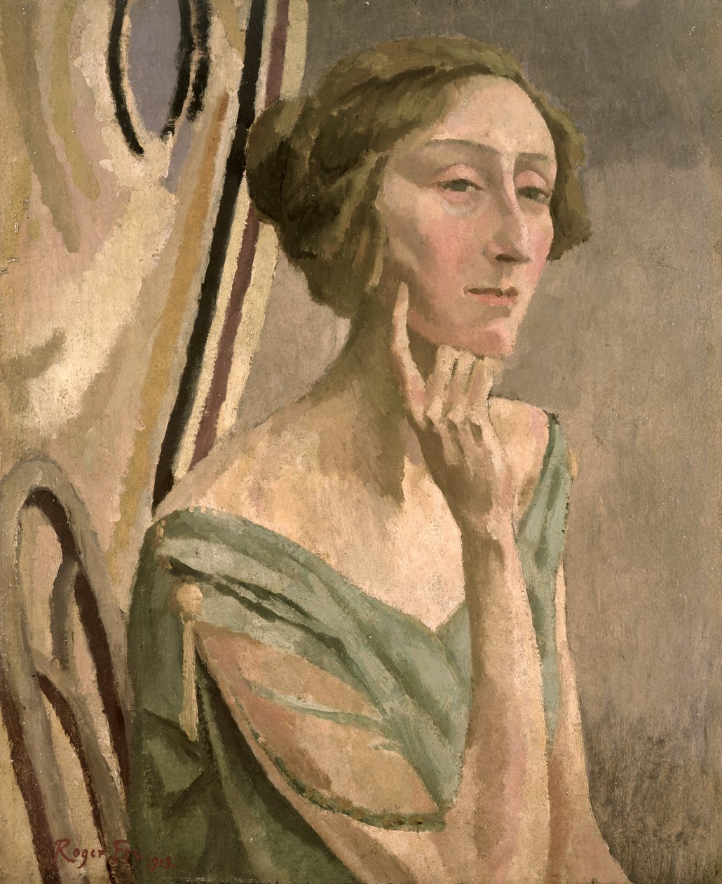 Portret Edith Sitwell (1887-1964), 1915 autorstwa Roger Eliot Fry
