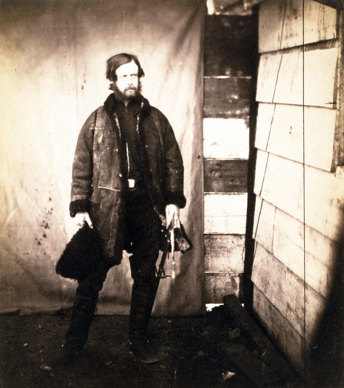 Kapitan Alexander Leslie-Melville z Gwardii Grenadierów, ok. 1855 (odbitka żelatynowo-srebrowa) autorstwa Roger Fenton