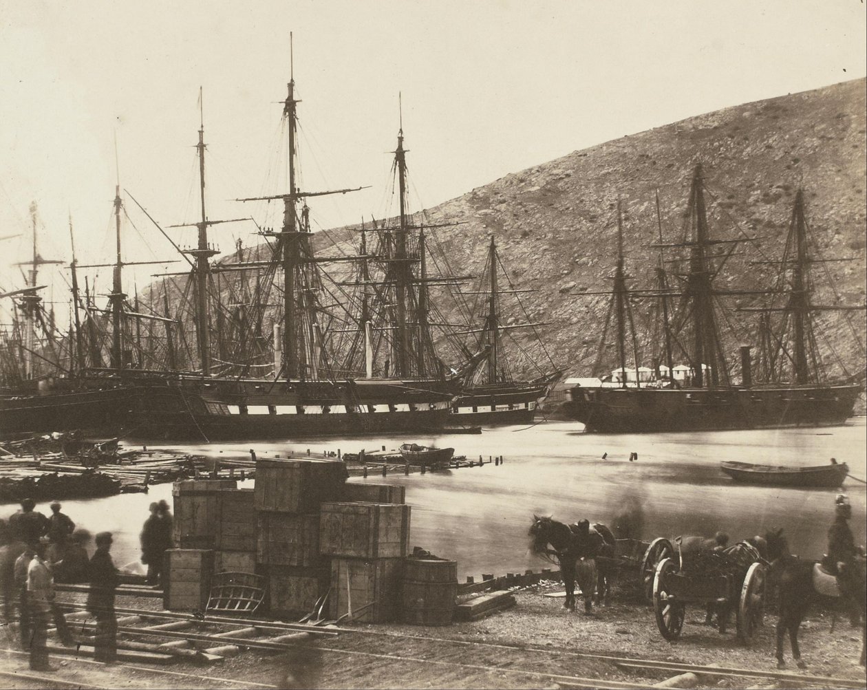 Głowa Portu, Bałakława, Rosja autorstwa Roger Fenton