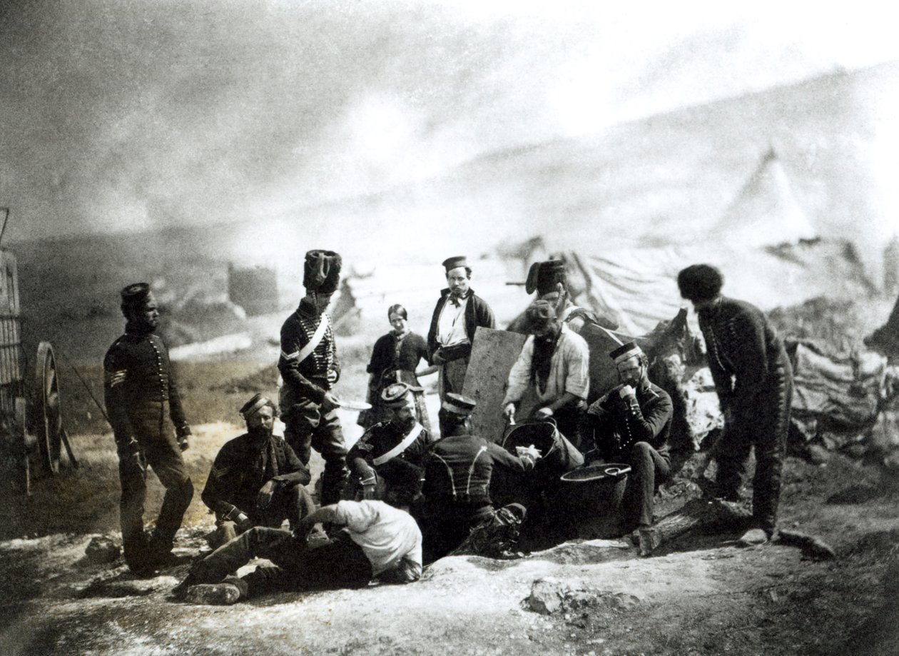 Żołnierze na Krymie, ok.1855 autorstwa Roger Fenton