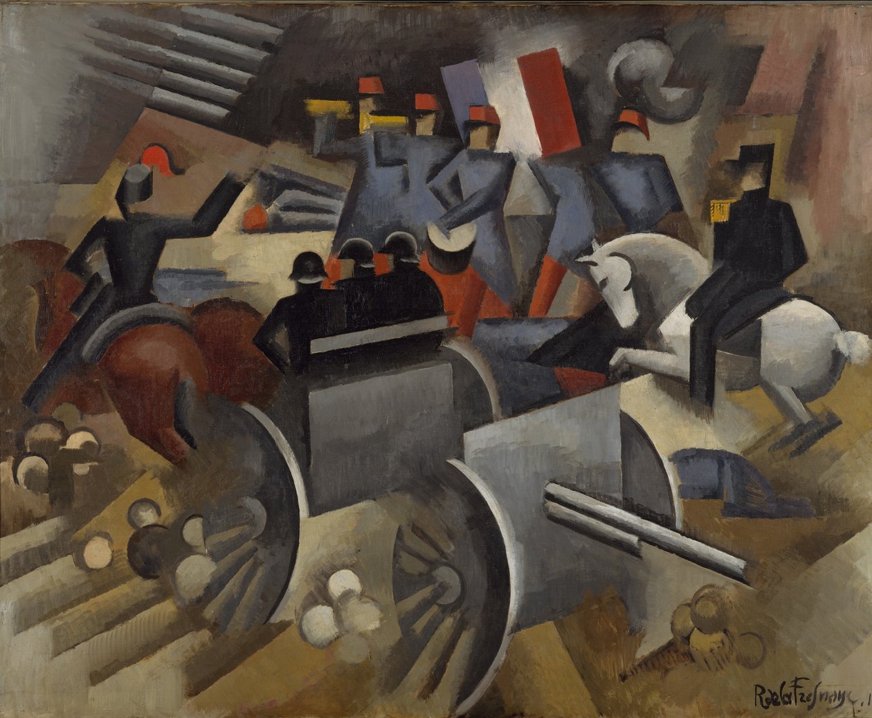 Artyleria, 1911 autorstwa Roger de La Fresnaye