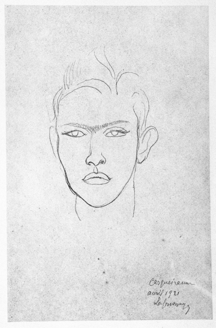Raymond Radiguet (1903-23), 1921 autorstwa Roger de La Fresnaye