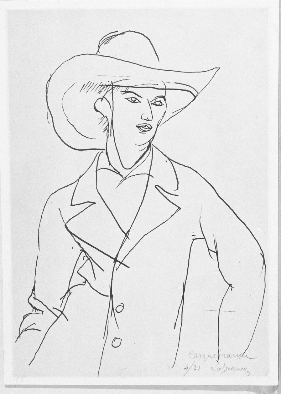 Raymond Radiguet (1903-23) 1921 autorstwa Roger de La Fresnaye