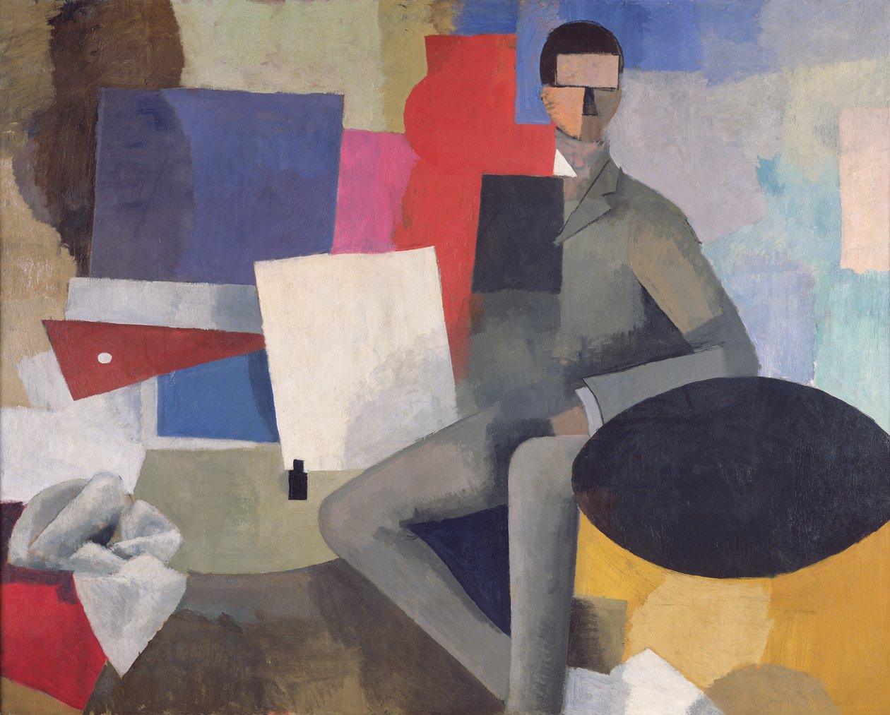 Siedzący człowiek, czyli architekt autorstwa Roger de La Fresnaye