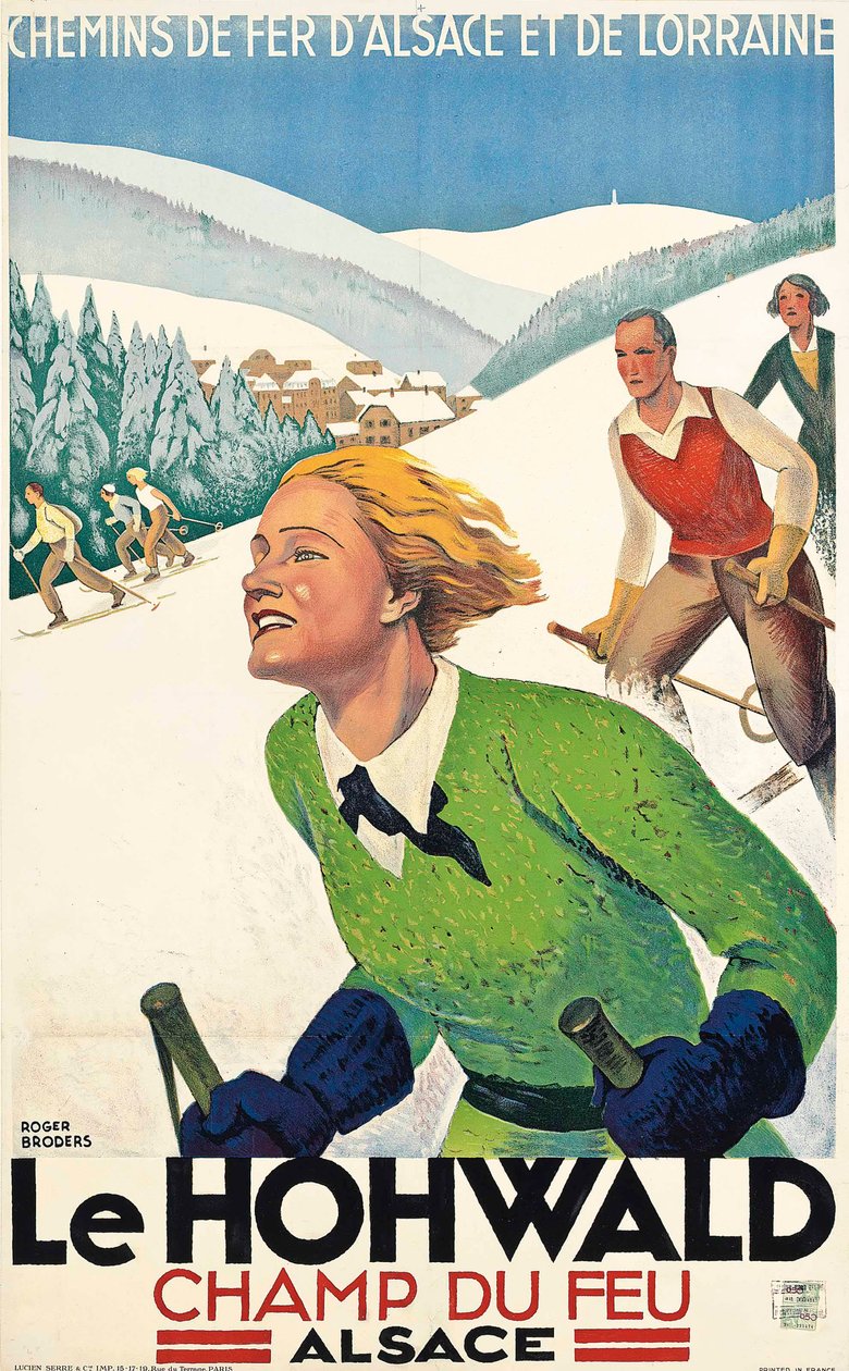 Le Hohwald, ok. 1930 r. (litografia kolorowa) autorstwa Roger Broders