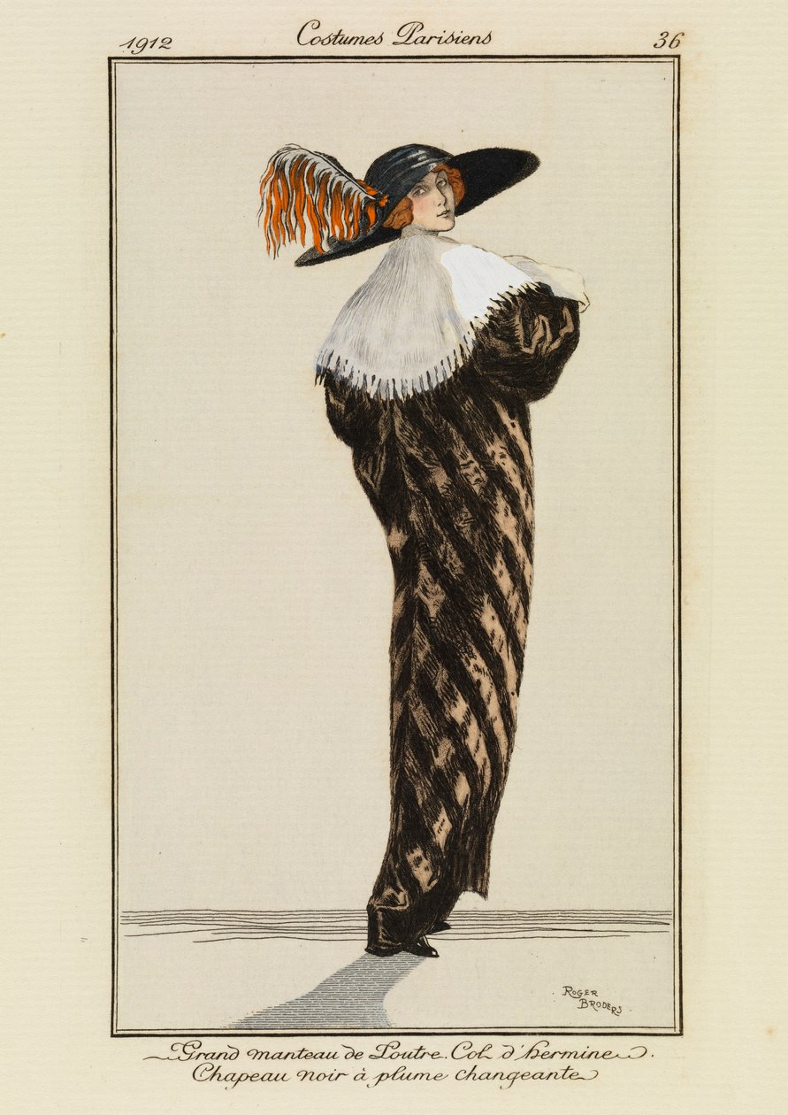 Płyta 36 z "Costumes Parisiens autorstwa Roger Broders