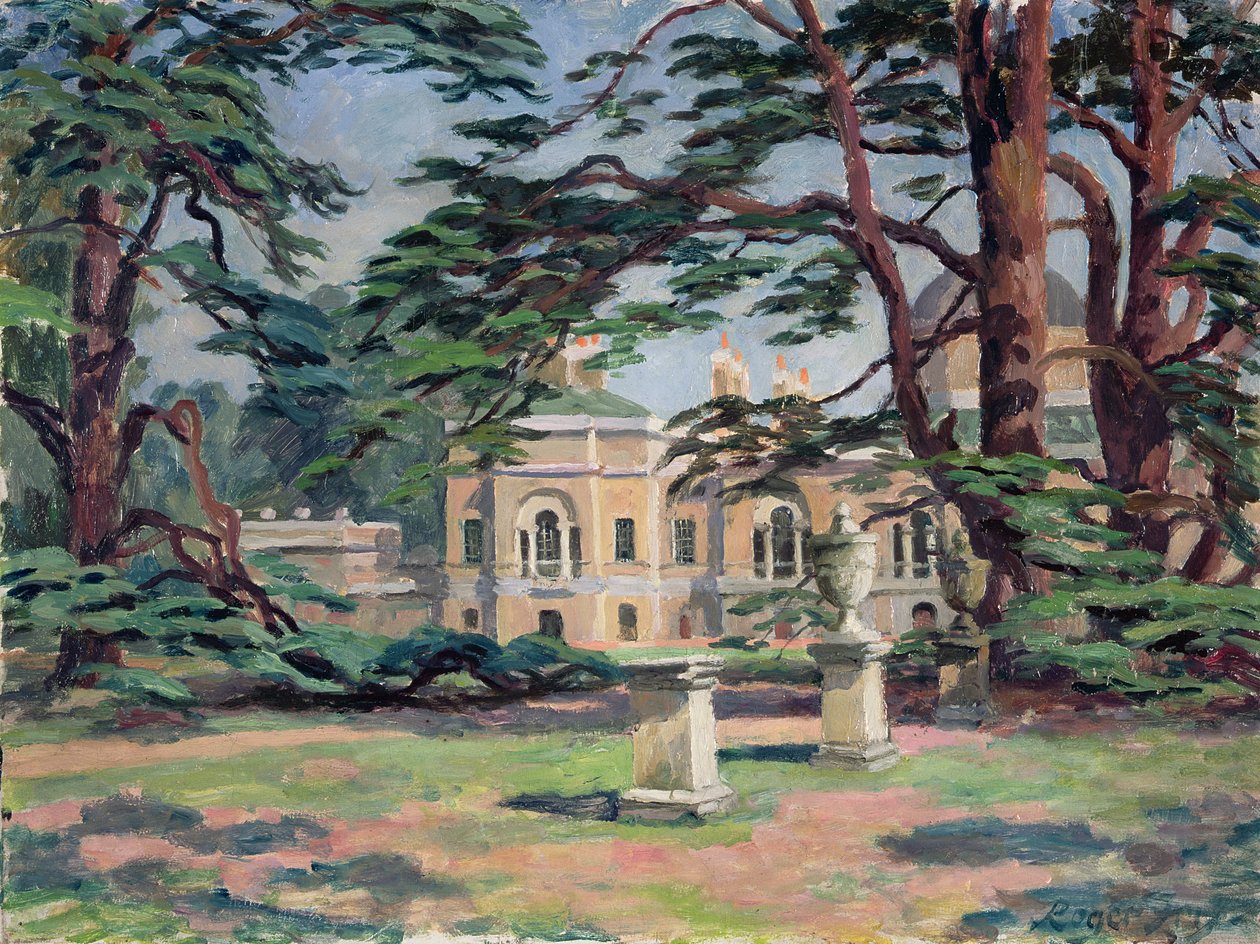 Dom Chiswick (olej na płótnie) autorstwa Roger Eliot Fry