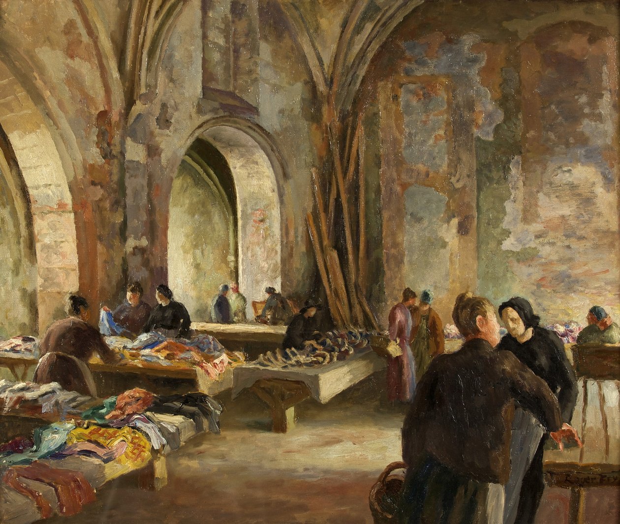 Targ w opuszczonym kościele we Francji autorstwa Roger Eliot Fry