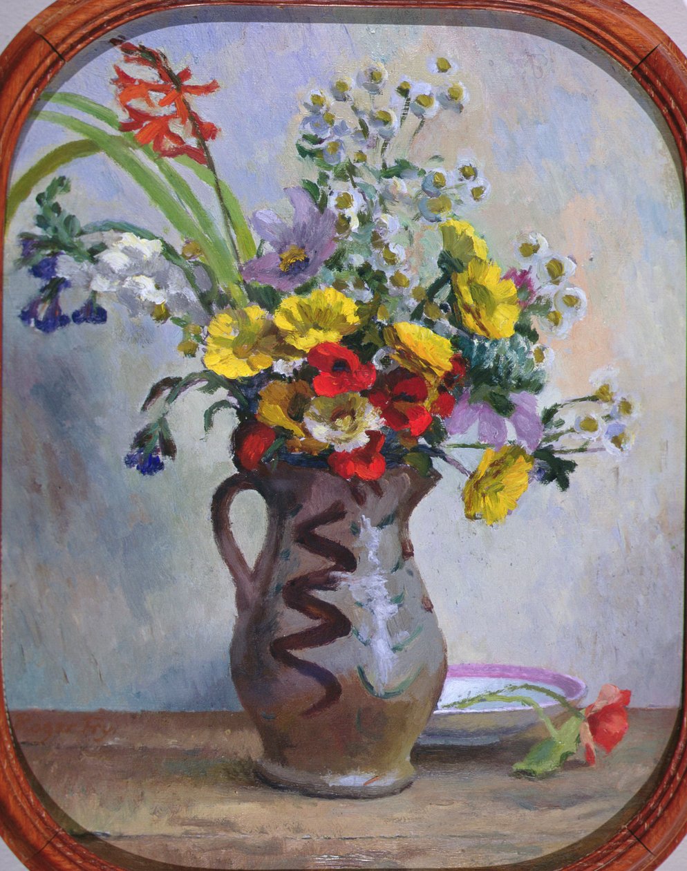 Letnie kwiaty, ok. 1922 (olej na desce) autorstwa Roger Eliot Fry
