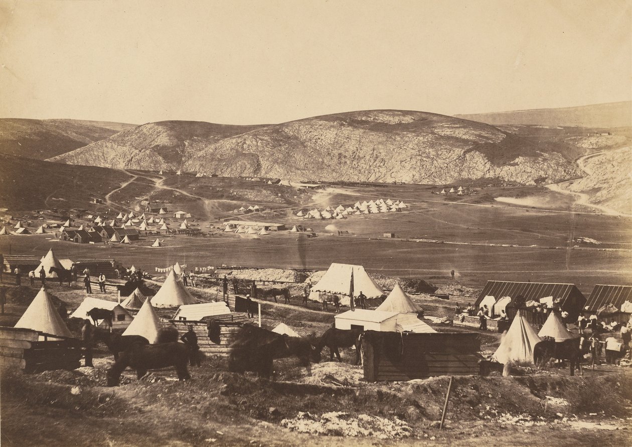 Obóz 5. Pułku Dragonów Gwardii autorstwa Roger Fenton
