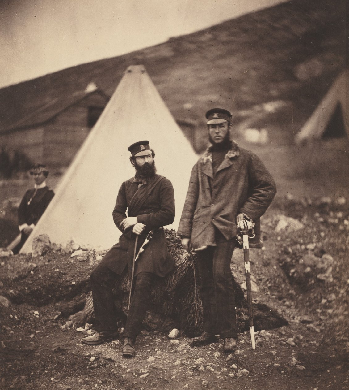 Kapitan Graham i kapitan MacLeod, 42 Pułk autorstwa Roger Fenton