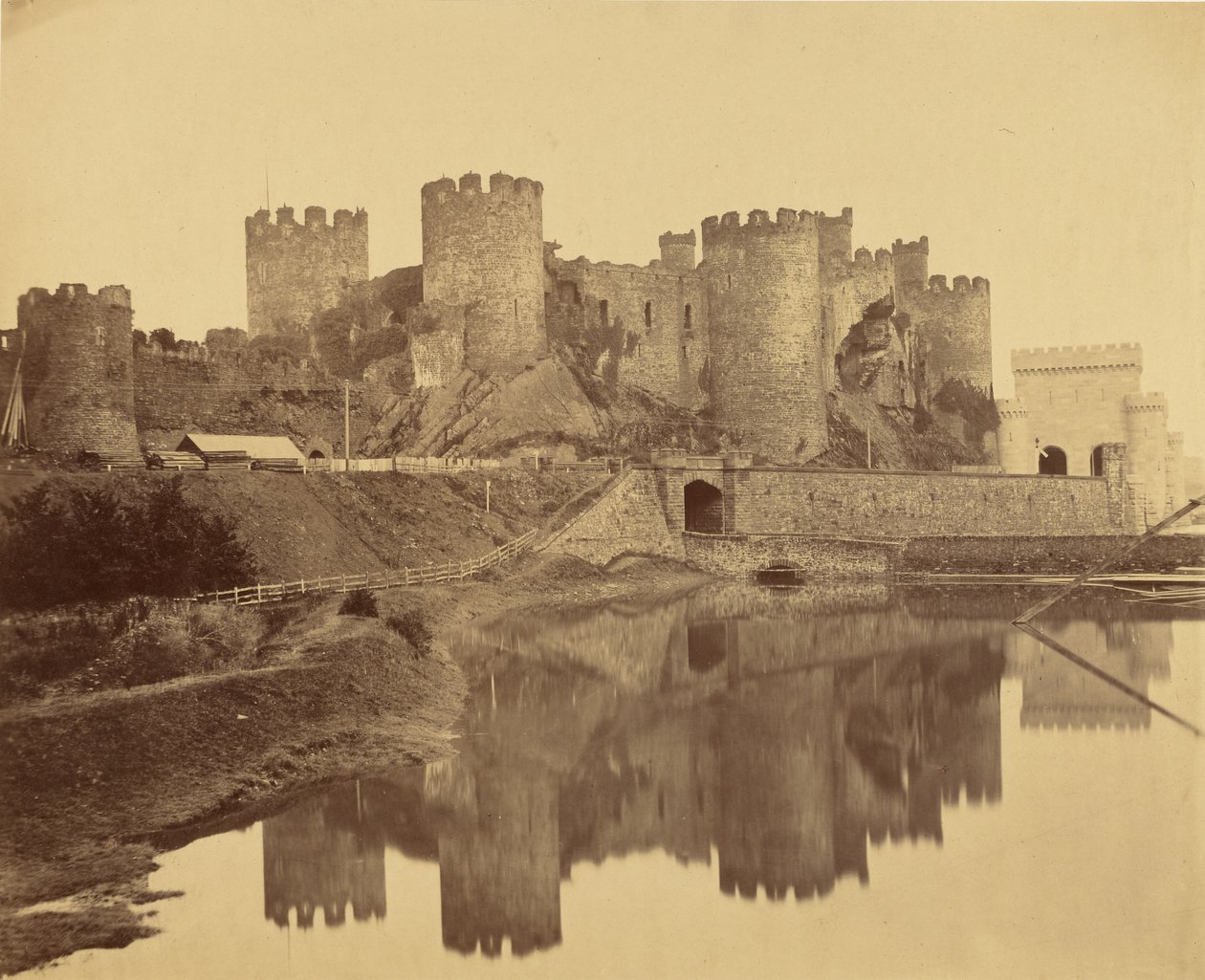Zamek Conwy, Walia Północna autorstwa Roger Fenton
