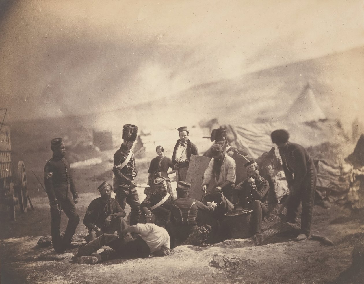 Dom Kuchni VIII Huzarów, 1855 r. autorstwa Roger Fenton