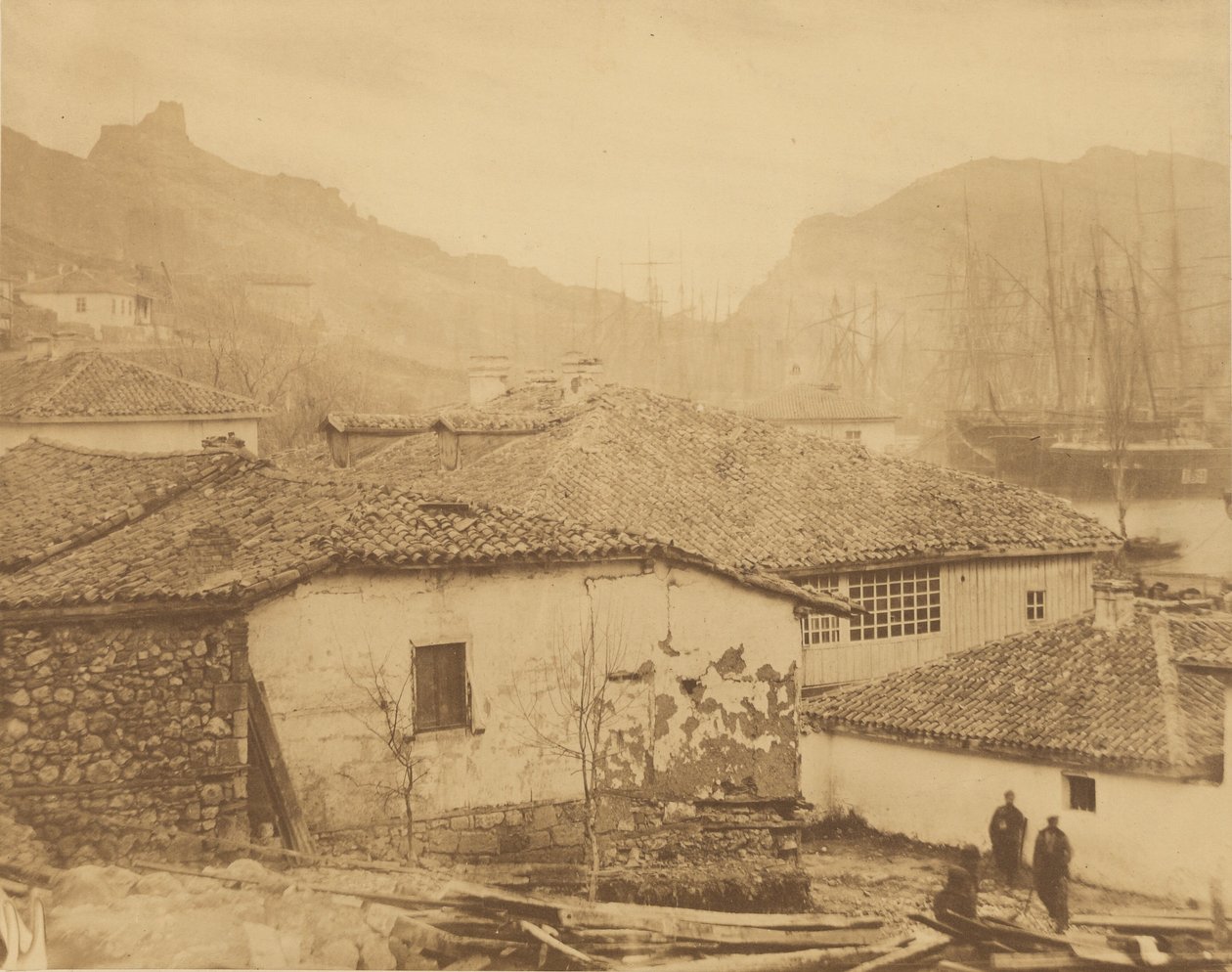 Domki w Bałakławie autorstwa Roger Fenton