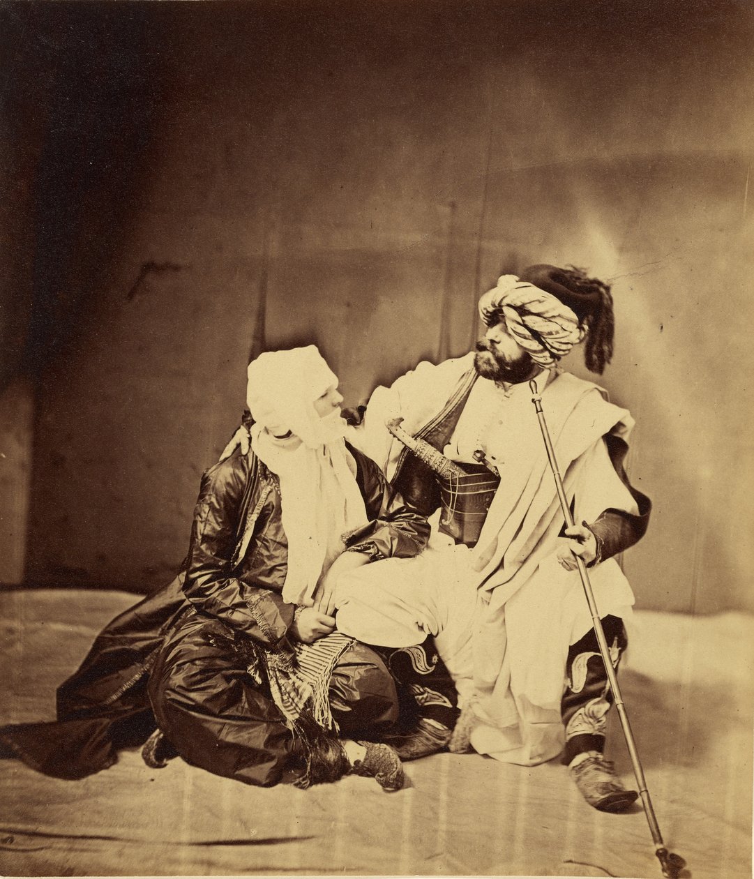 Para w kostiumach autorstwa Roger Fenton