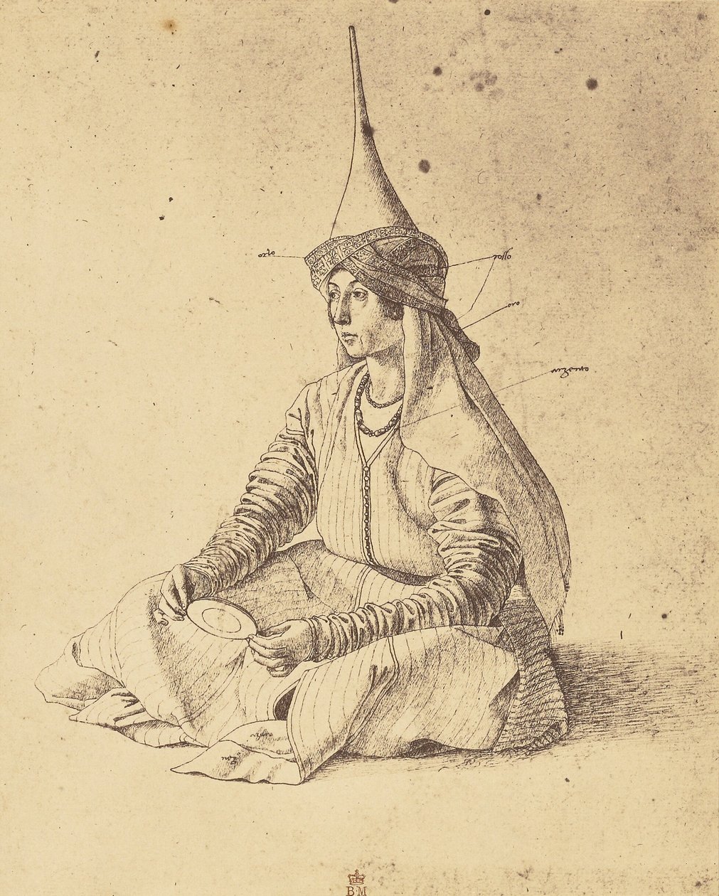 [Rysunek siedzącej tureckiej kobiety autorstwa Gentile Belliniego] autorstwa Roger Fenton