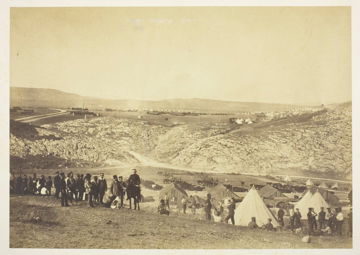 Obozowisko artylerii konnej autorstwa Roger Fenton