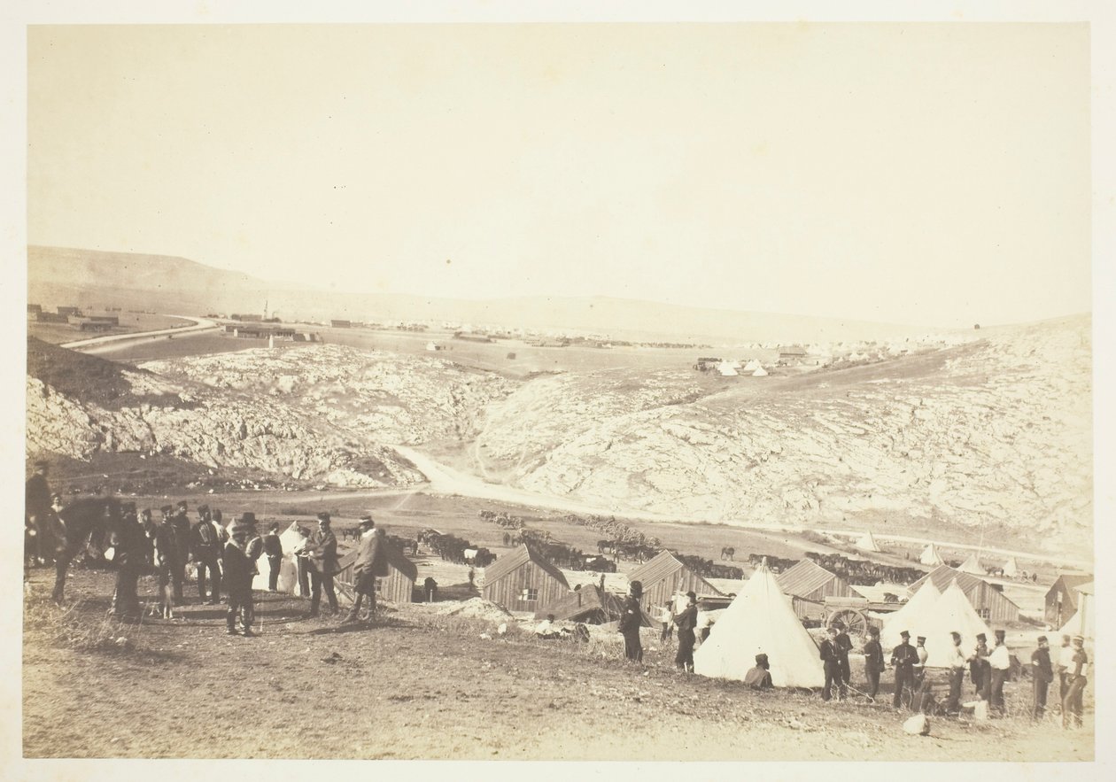 Obozowisko artylerii konnej autorstwa Roger Fenton