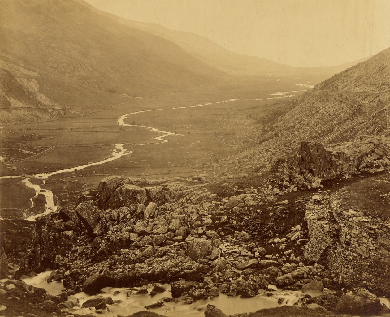 Glyn Francon, znad jeziora Ogwen autorstwa Roger Fenton