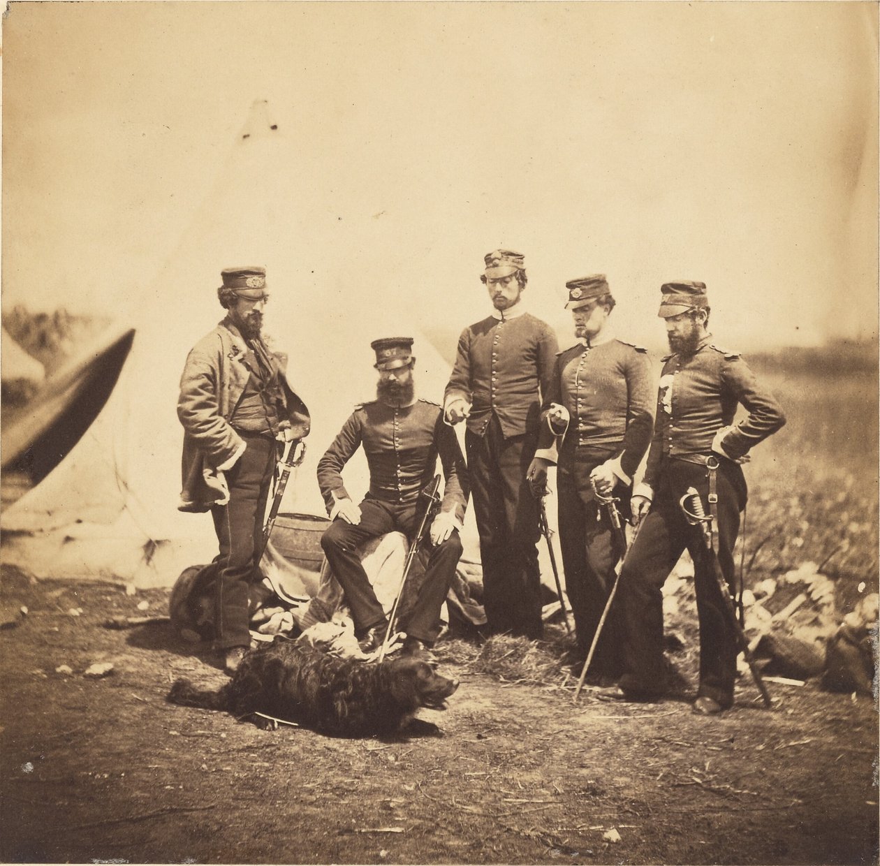 Grupa 57. pułku autorstwa Roger Fenton
