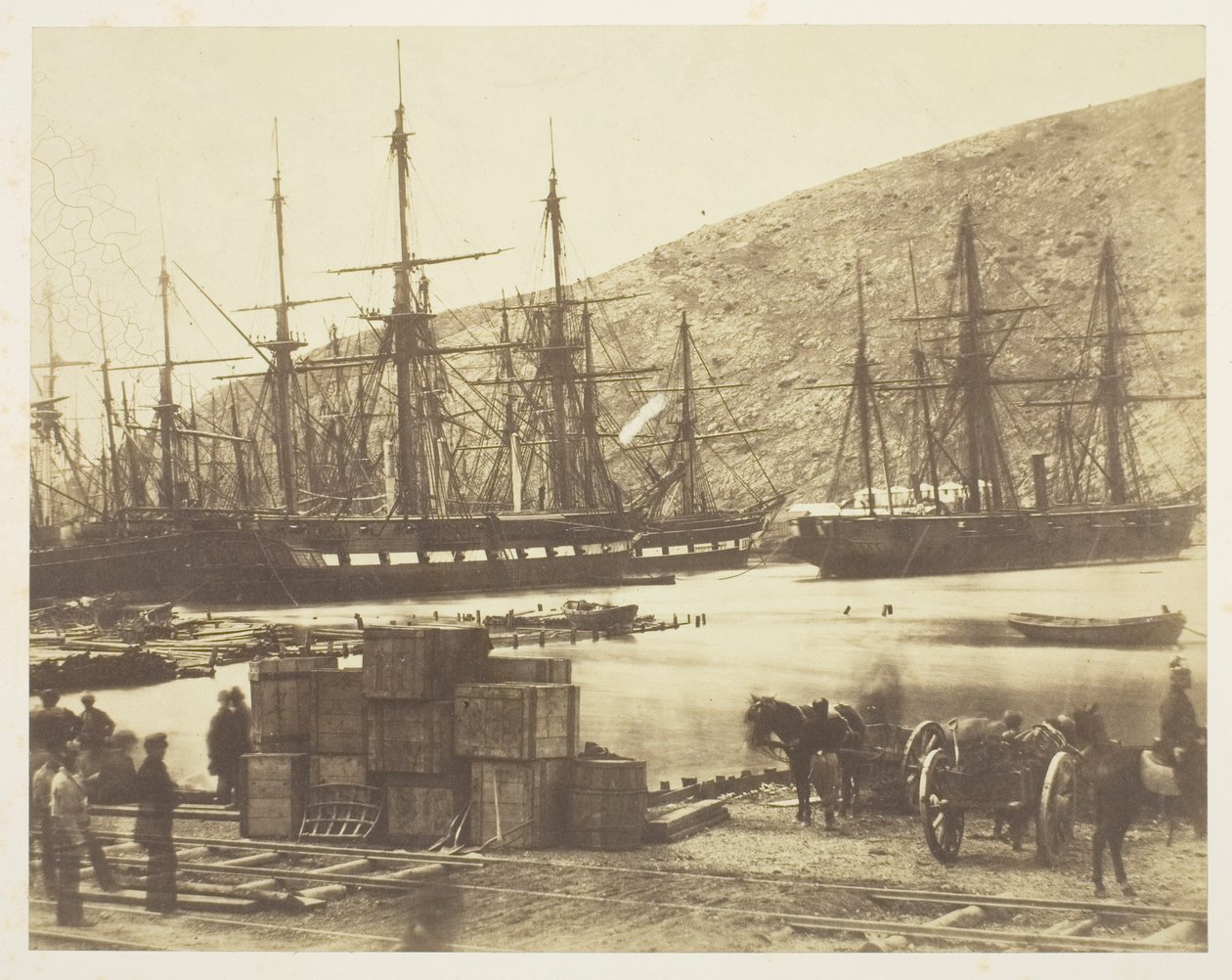 Głowa portu, Bałakława autorstwa Roger Fenton